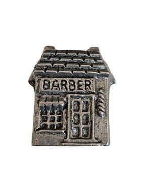 Carson Pewter Christmas House Barber Shop Reversible NOEL Advent Candle Holder